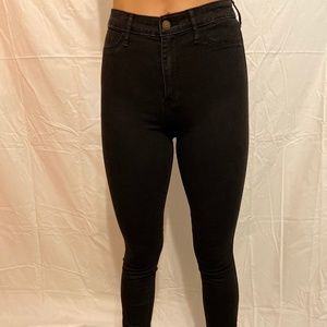 Hollister Black High Rise Skinny Jeggings